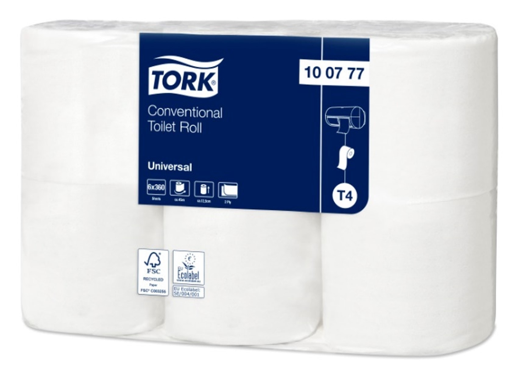Tork WC-paperi T4 Universal 120210, 2-kerroksinen, luonnonvärinen 64 x 38,1 m