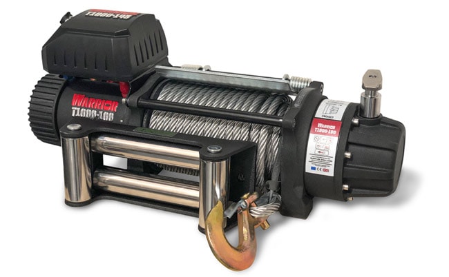 Warrior Winches T1000-100 Severe Duty Vinsch, 24V Stålvajer