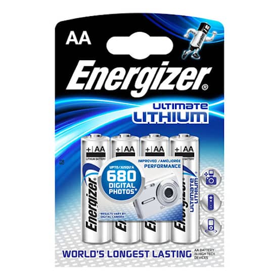 Energizer Batterier Lithium AA 4pack