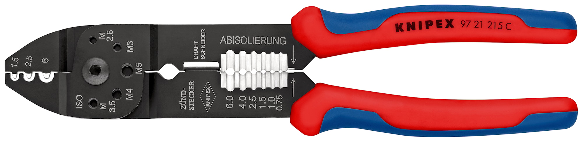 Knipex crimptang Dorn-crimp lille, bruneret 230 mm