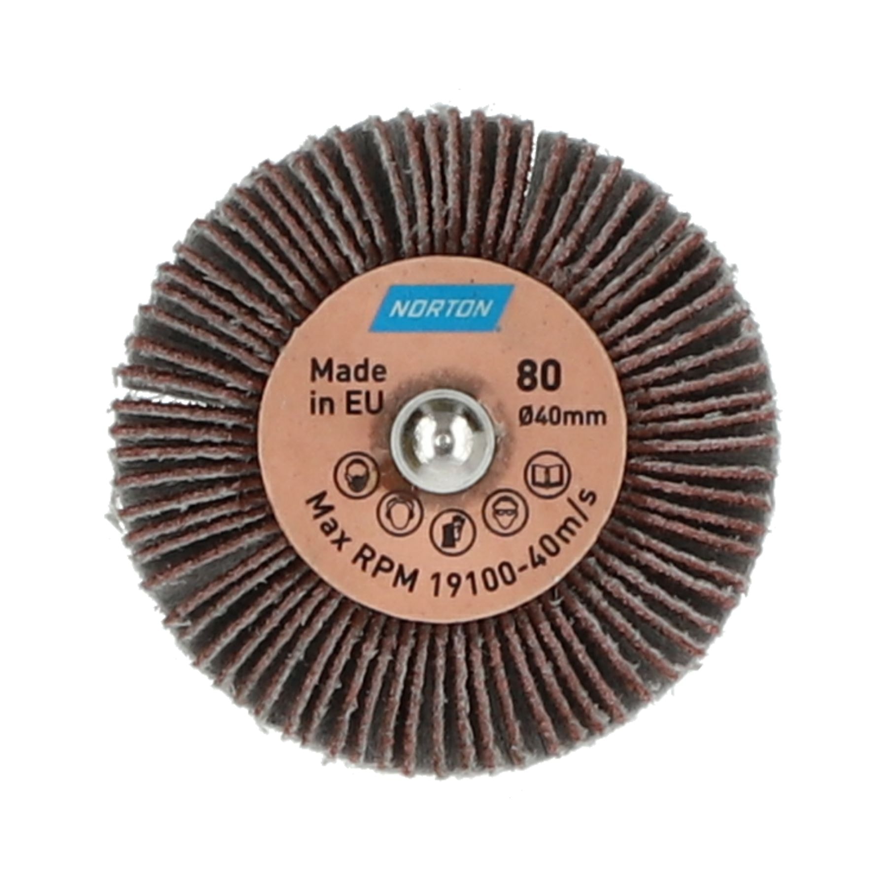 Norton skiveslipestift 40x15x6mm 80 grains