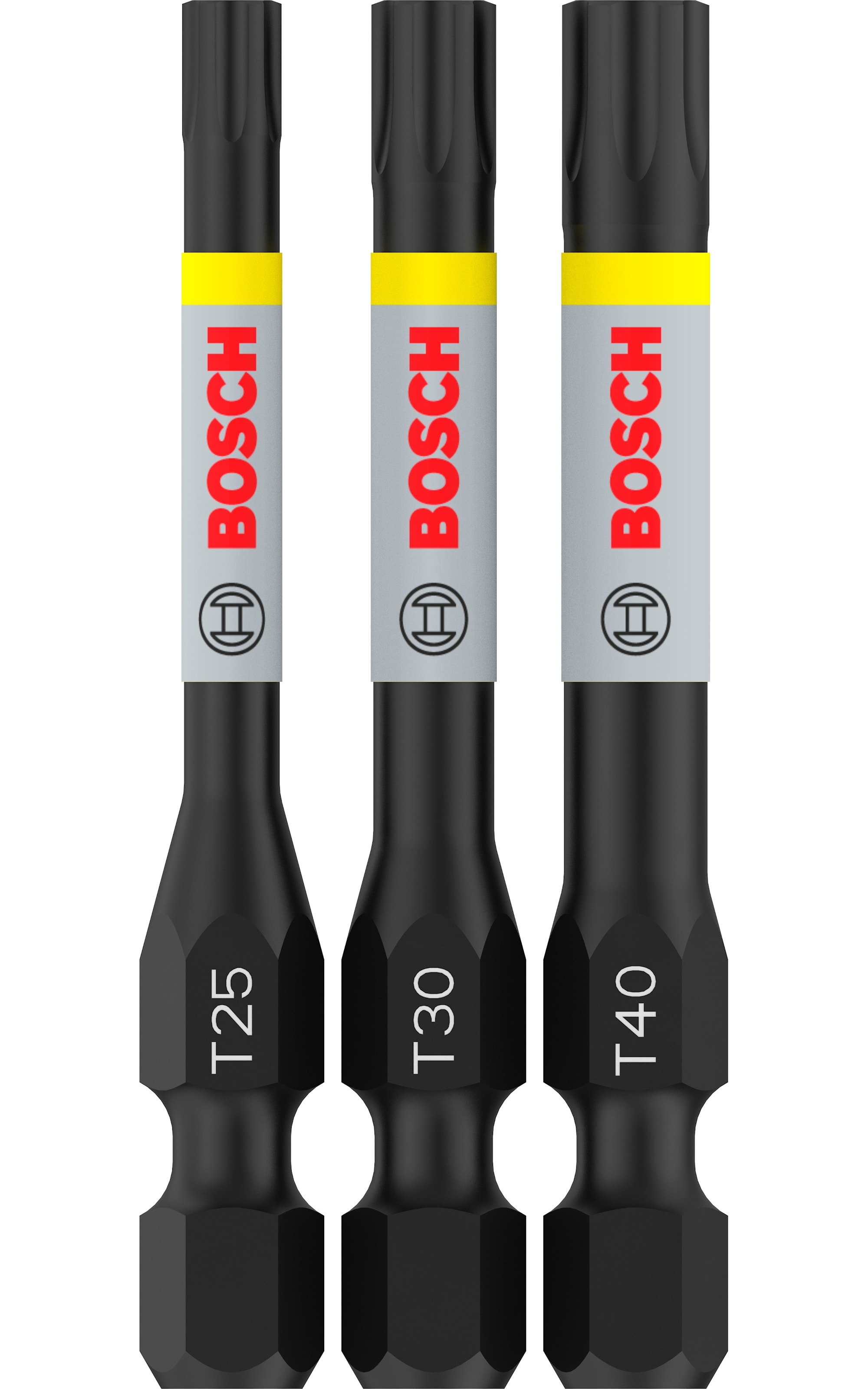 Bosch Bitsset Impact T25/30/40 55mm 3 Delar
