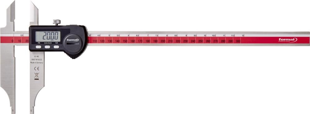 Format Digitalt universalskjutmått med mätknivar, datauttag