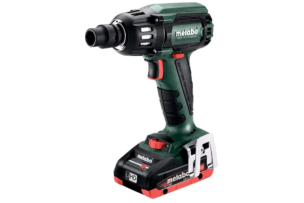 Metabo Mutterdragare SSW 18 LTX 400 BL med 2x4Ah batterier & laddare