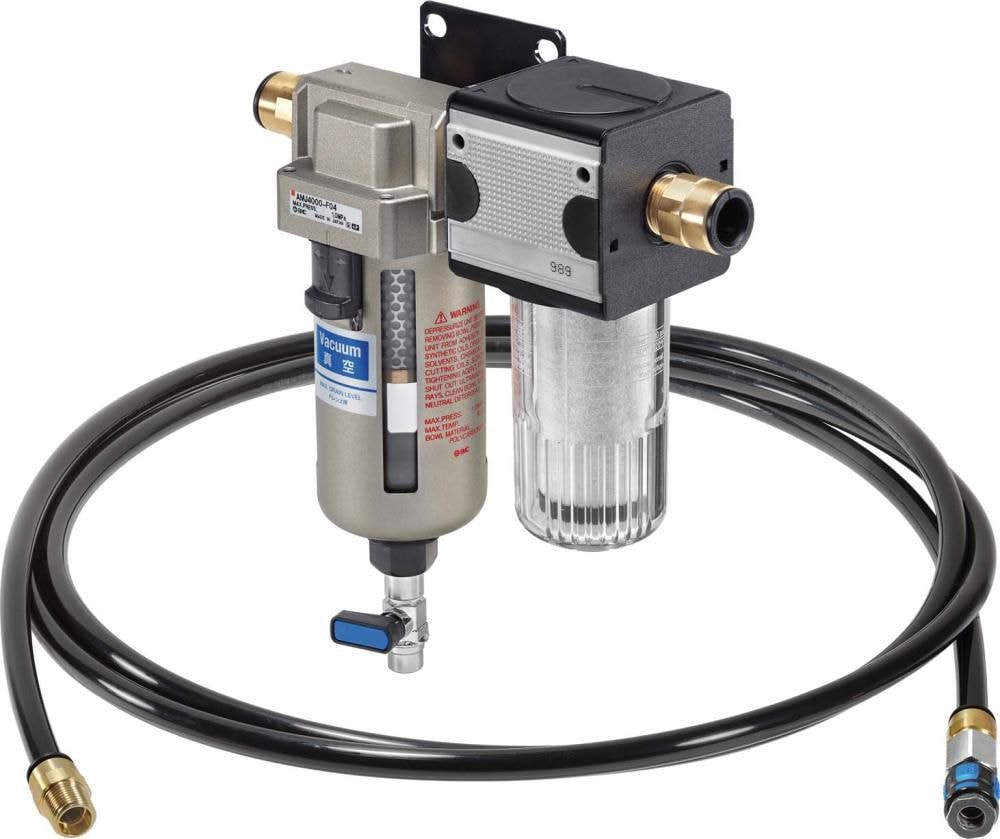 Amf væskebeholder 7800VPF, slange og filter med vakuumfilter