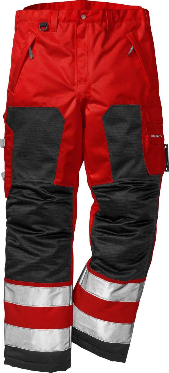 Fristads Vinterbyxa 2034 PP, Klass 2 Varsel Röd/Svart 3XL