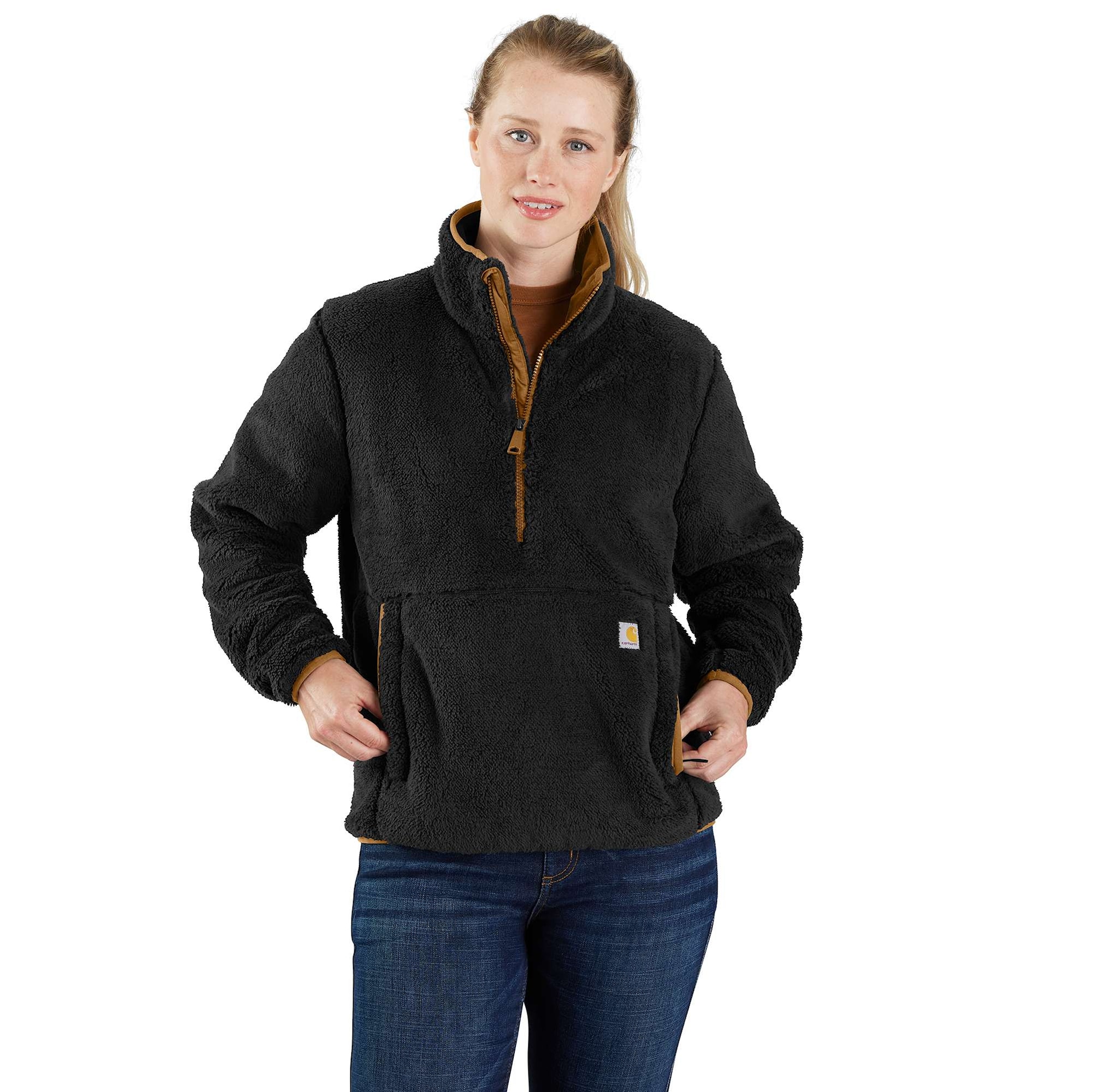 Carhartt Loose fit fleece pullover, Dam, Black