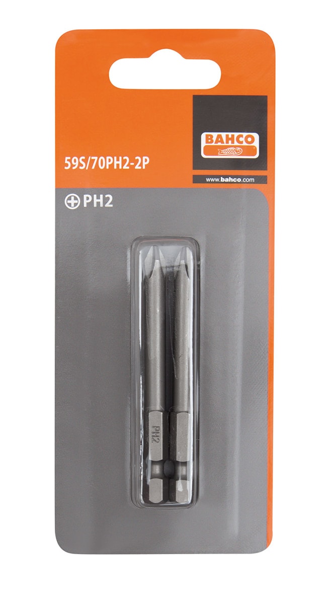 Bahco Skrubits 59S 1/4 PH1 70mm 2-pk