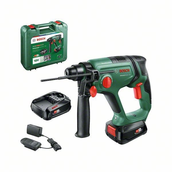 Bosch Borrhammare 18V med 2x2,5Ah batterier och laddare