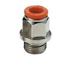 Metal Work Pneumatic Plug-in-kobling i metall for 6x8 mm utvendig gjenge 3/8"