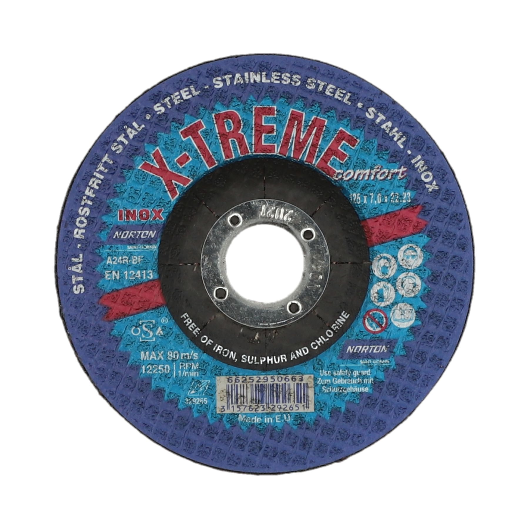 Norton Hiontalaikka metallille X-Treme A24R, Tyyppi 27