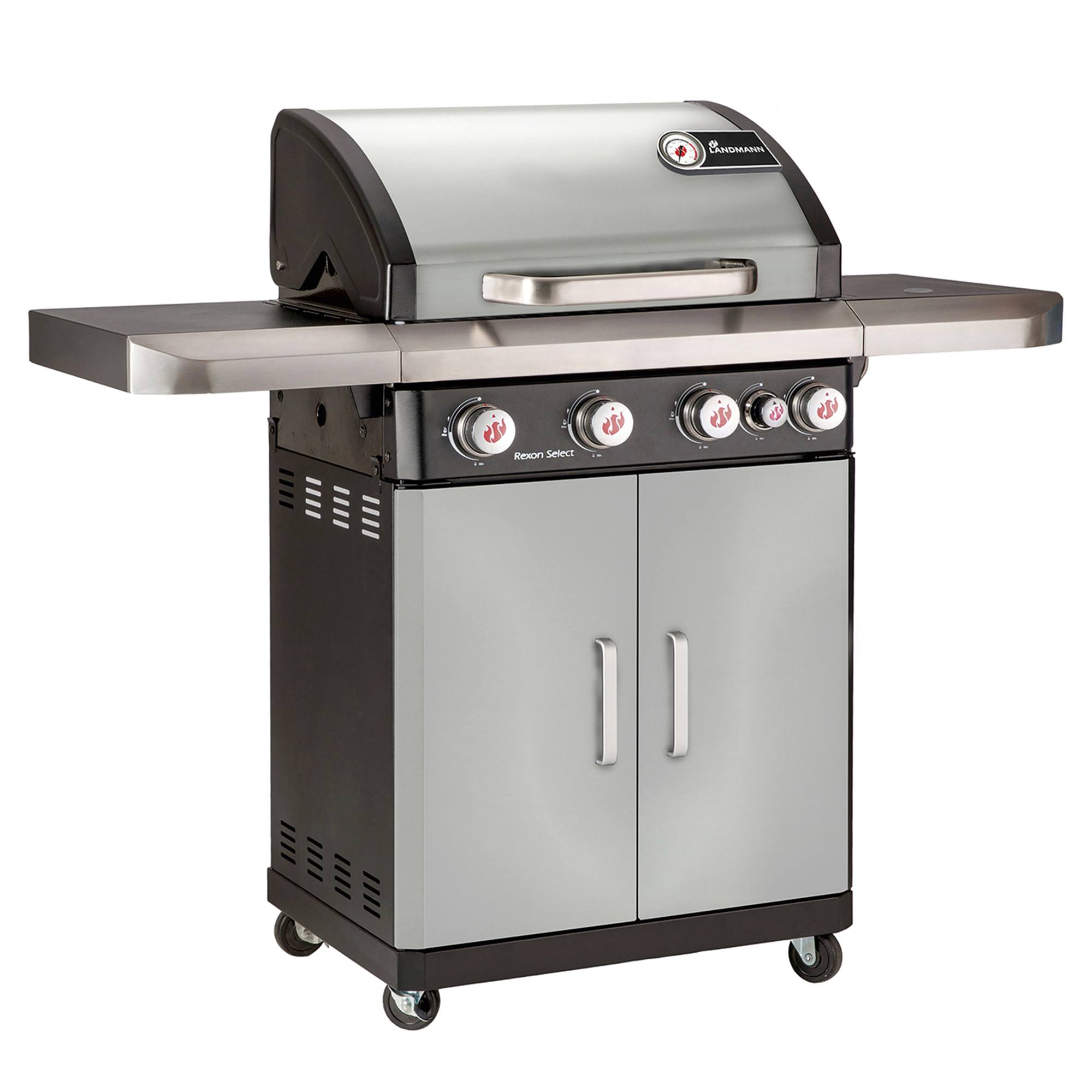 Landmann Gasolgrill Rexon Select PTS 4.1 i rustfritt stål