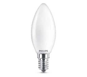 Philips lysekronelampe 4,3W LED (40W) E14 470LM matt