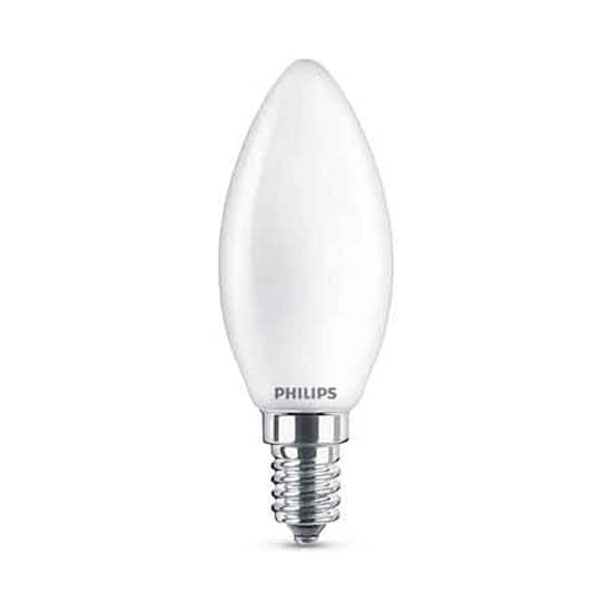 Philips lysekronelampe 4,3W LED (40W) E14 470LM matt