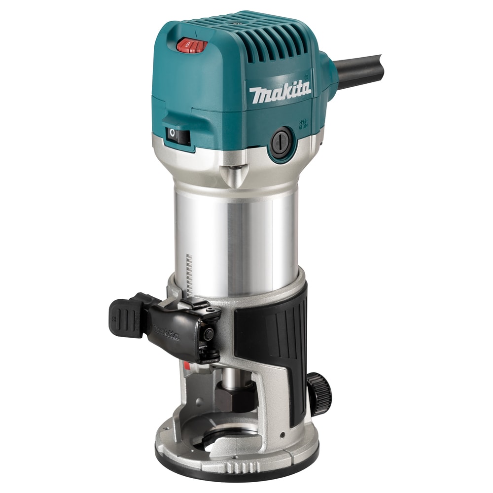 Makita kantfræser RT0702CX2J 710W 6–8 mm tilbehør i MAKPAC
