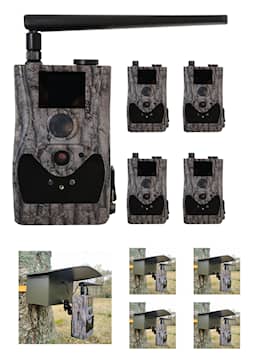 5-pack Bolyguard BG584-T2 Övervakningskamera 4G - inkl 5x3 månader Molnus-SIM