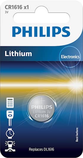 Philips battericelle litium CR1616