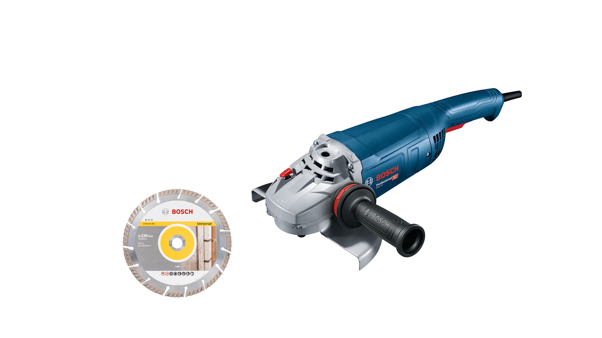 Bosch Vinkelslip GWS 22-230 J med diamantskiva