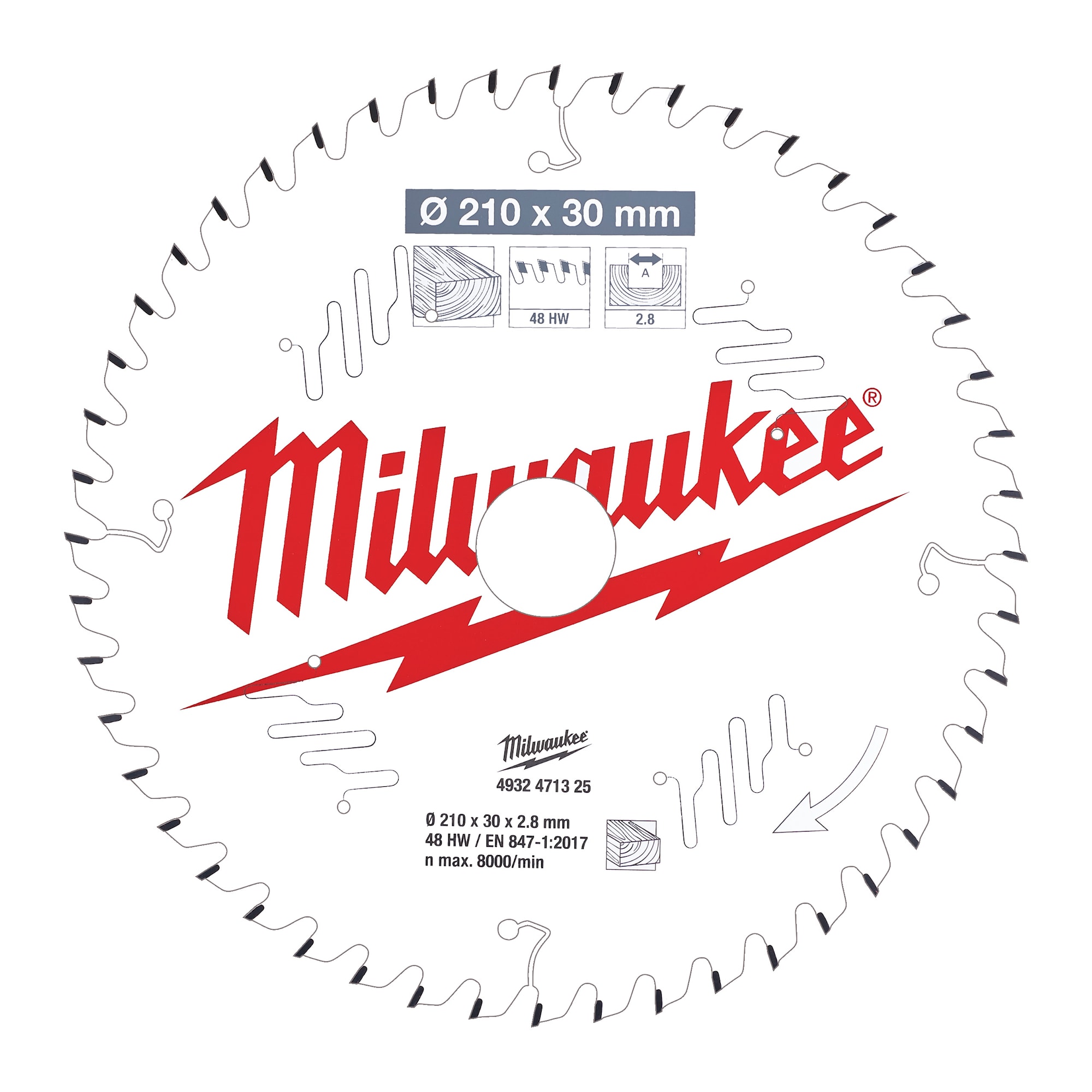 Milwaukee Sågklinga Bordsåg W210X30X48T