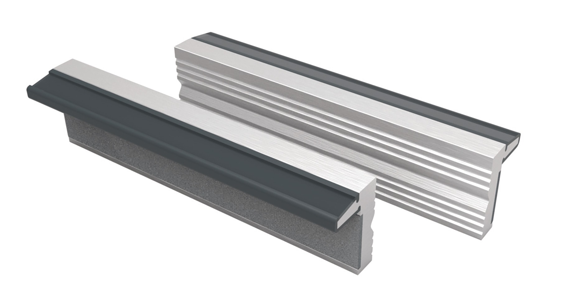 Irimo Beskyttelsesbakker 125 mm aluminium med horisontale spor, par