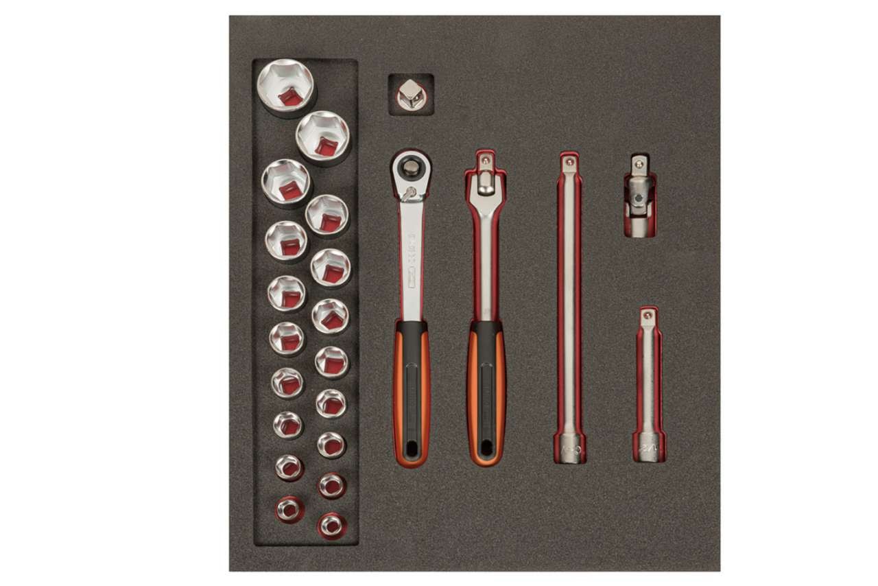 Bahco Socketry 1/2  -24 Pcs 2/3 FF1F2202