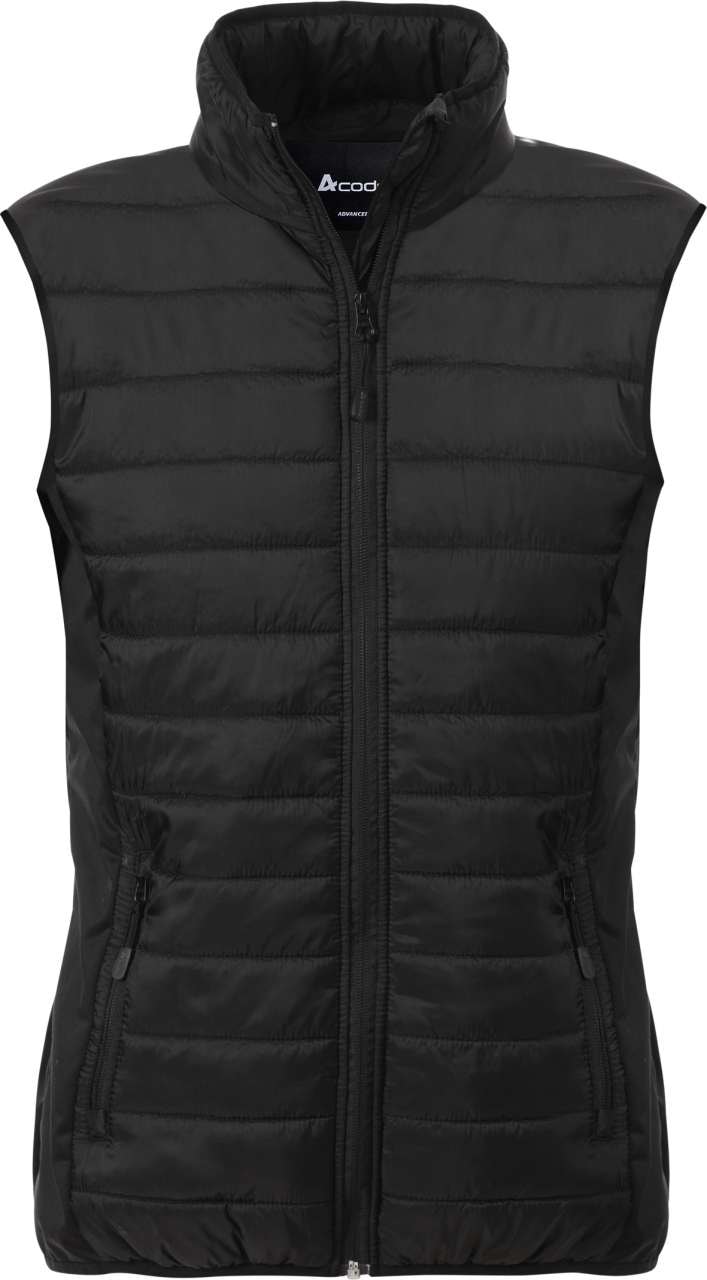 Acode Väst quiltad 1516 SCQ, dam Svart 2XL