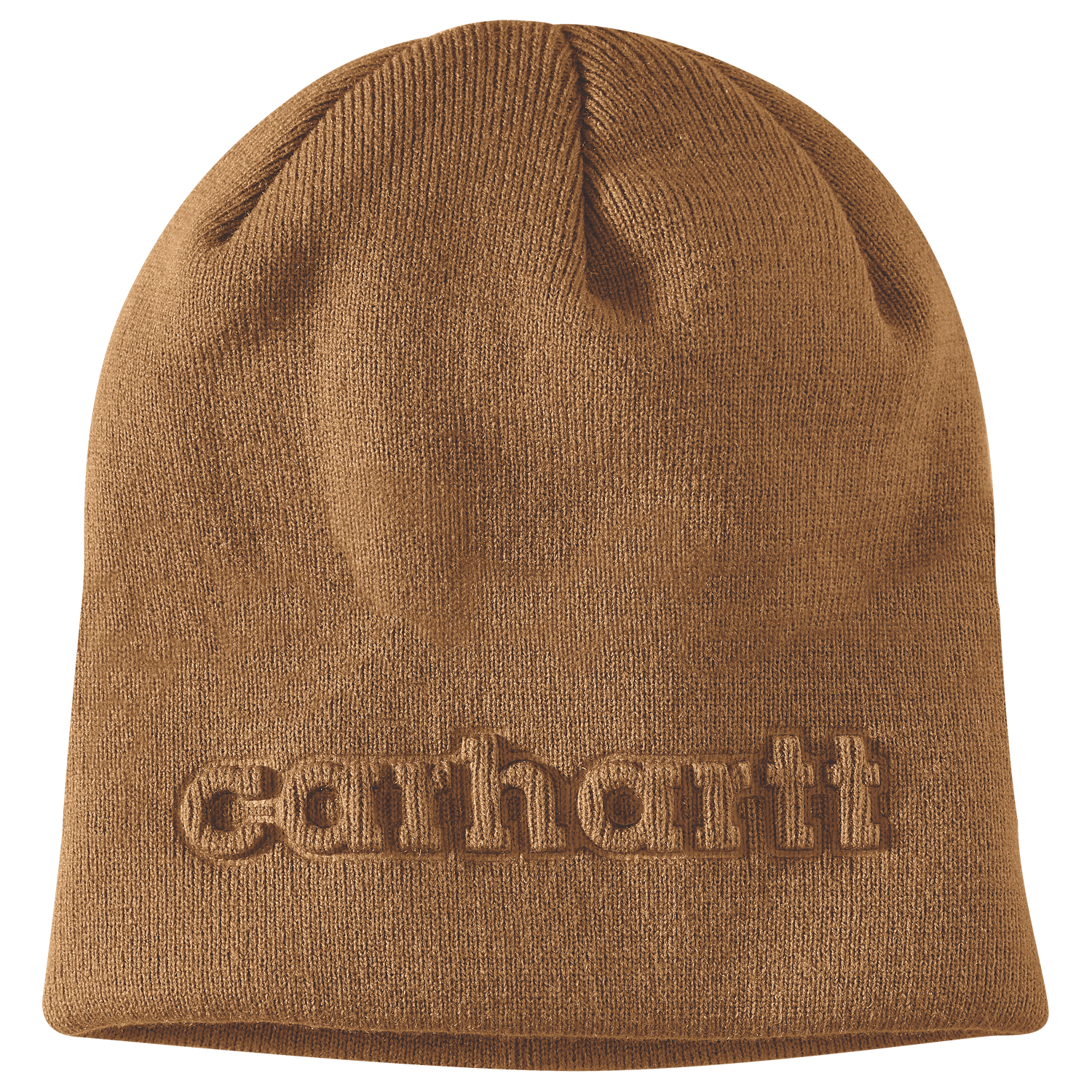 Carhartt Knit Embossed Mössa Herr Carhartt Brown