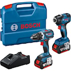 Bosch Verktygsset GDR 18V-200 GSR 18V-EC 2x4Ah och laddare i L-Case