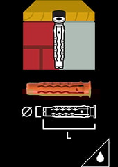 Gunnebo Fastening Yleistulppa MQ 5-25 10 kpl