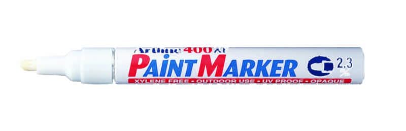 Artline Etiketteringspenn 400-XF Hvit 2 mm, rund spiss