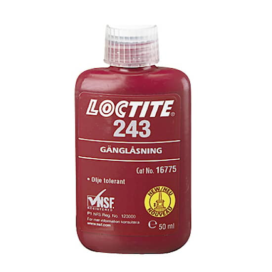 Loctite Gänglåsning 243 50 ml flaska