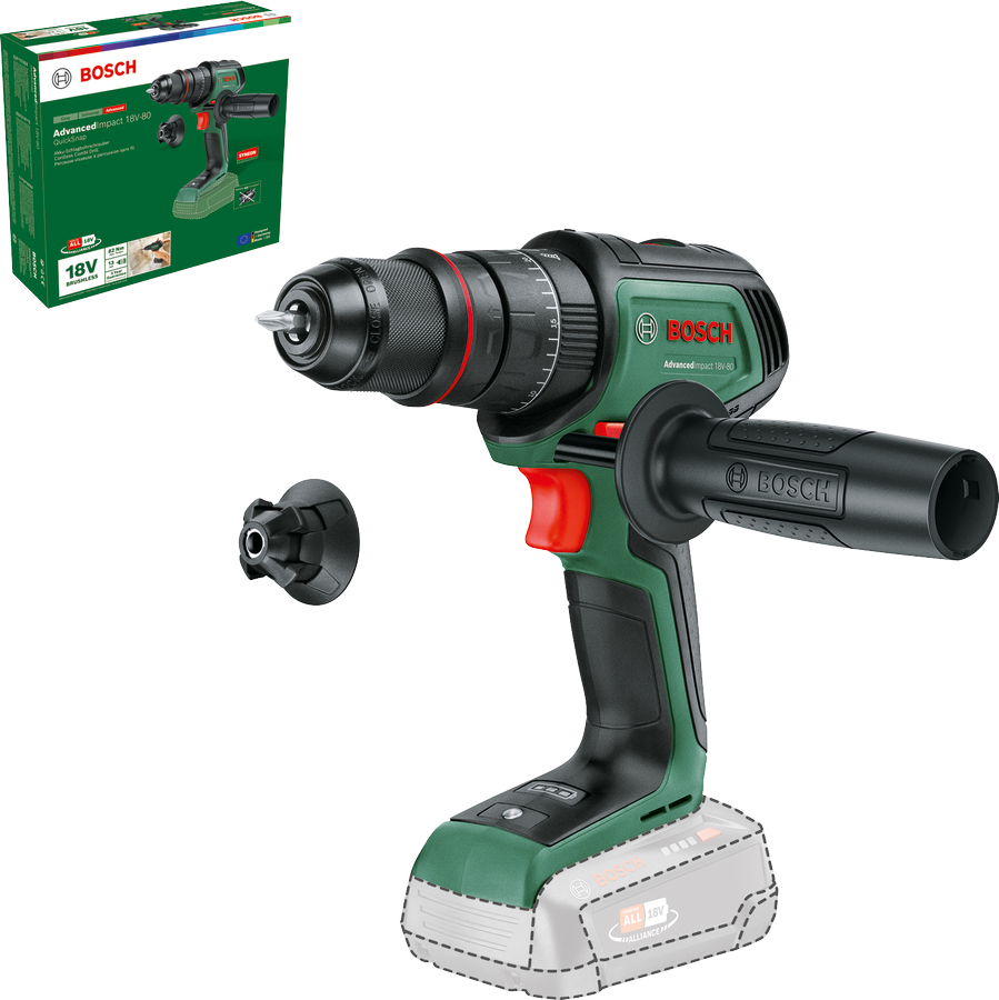 Bosch DIY Slagboremaskin Adv Impact 18V-80 2/4Ah M/Tilb