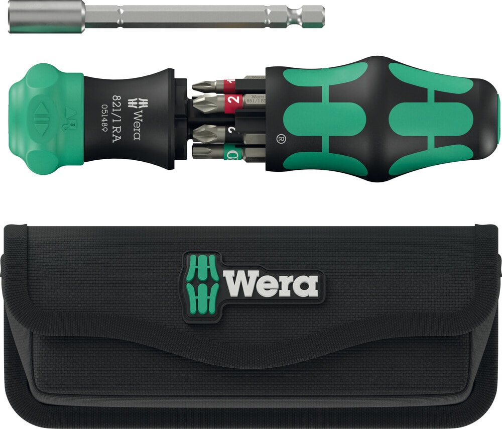 Wera Kraftform Kompakt 28 RA med fodral, 6 delar
