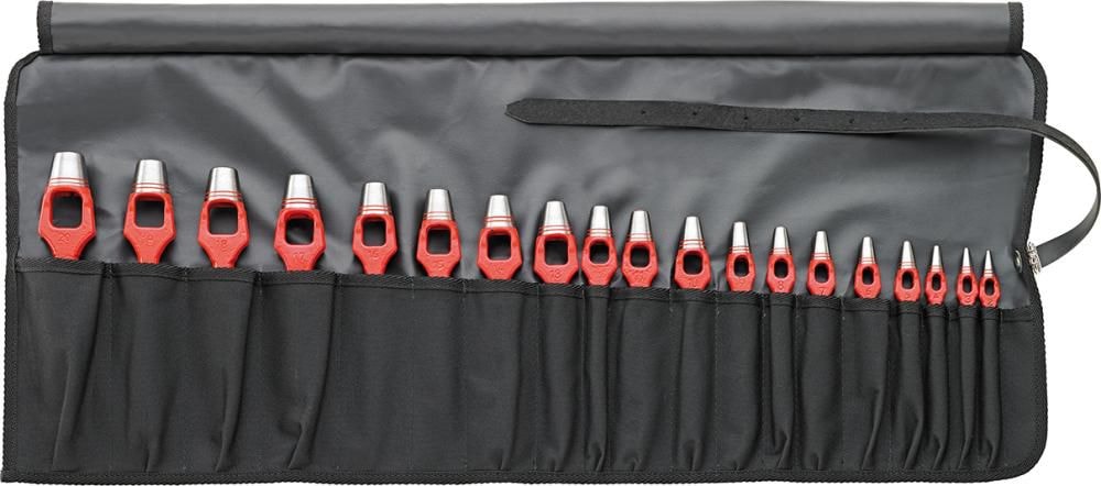 Format Huggpipa i sats DIN 7200 A, 2-20mm, 1mm stigande, 19 delar