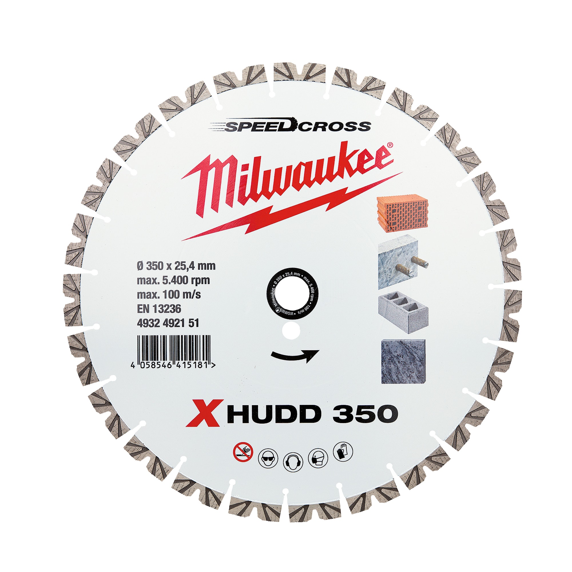Milwaukee Diamantskiva Xhudd 350Mm