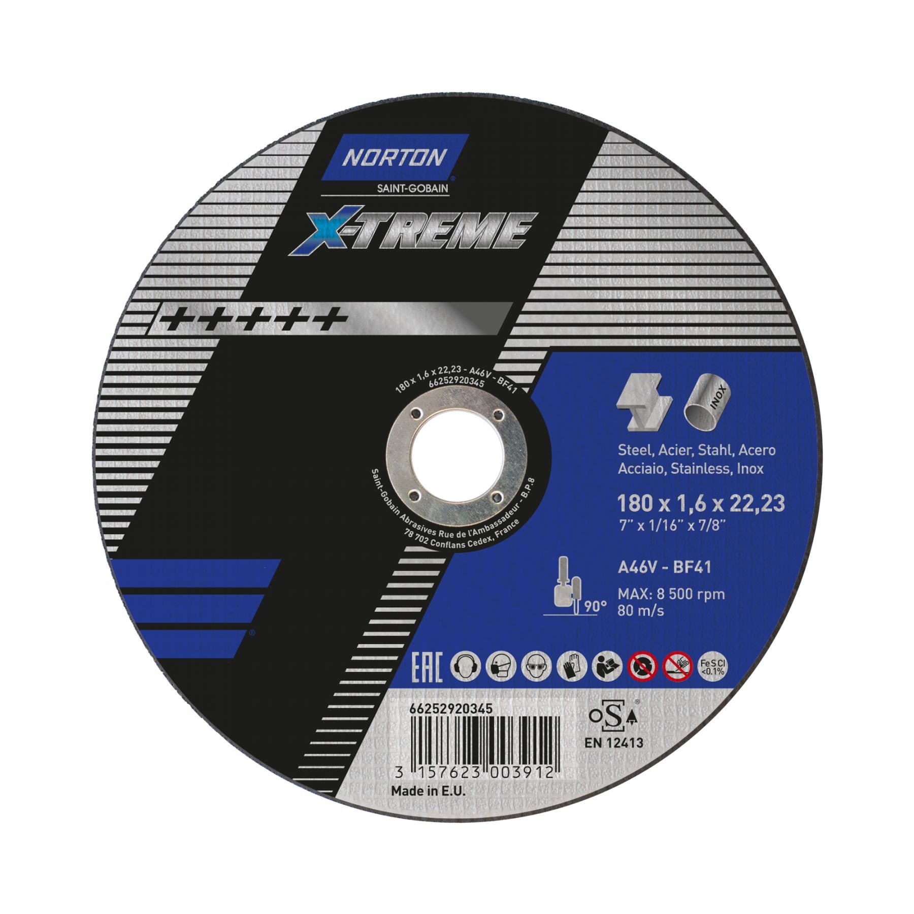 Norton Kappeskive for metall X-Treme 230x1,9x22,23