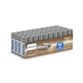Philips Batteri Alkaline AA/LR6 40-pack
