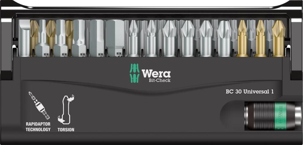 Wera Bitssett Rapidaptor 30 deler