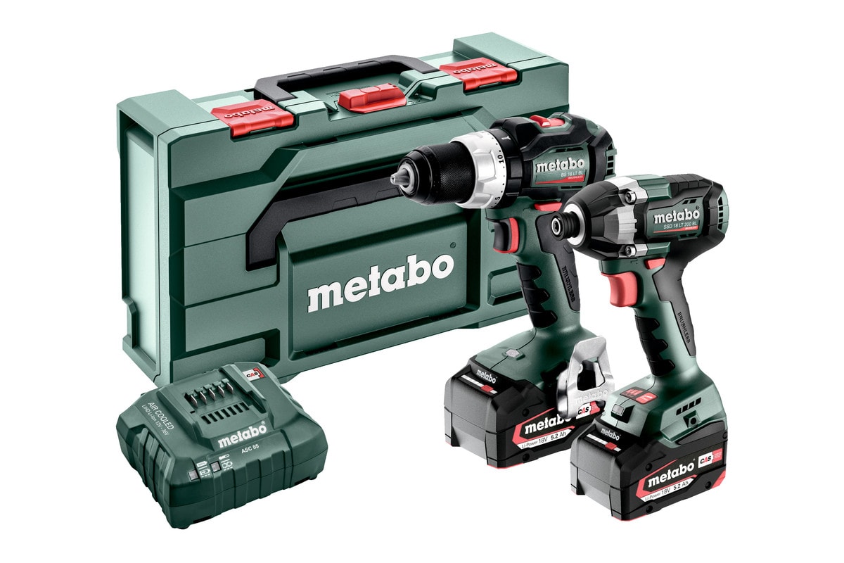 Metabo Verktygspaket Combo Set 2.8.4  18V med 2st 5,2Ah batterier & laddare SC 30