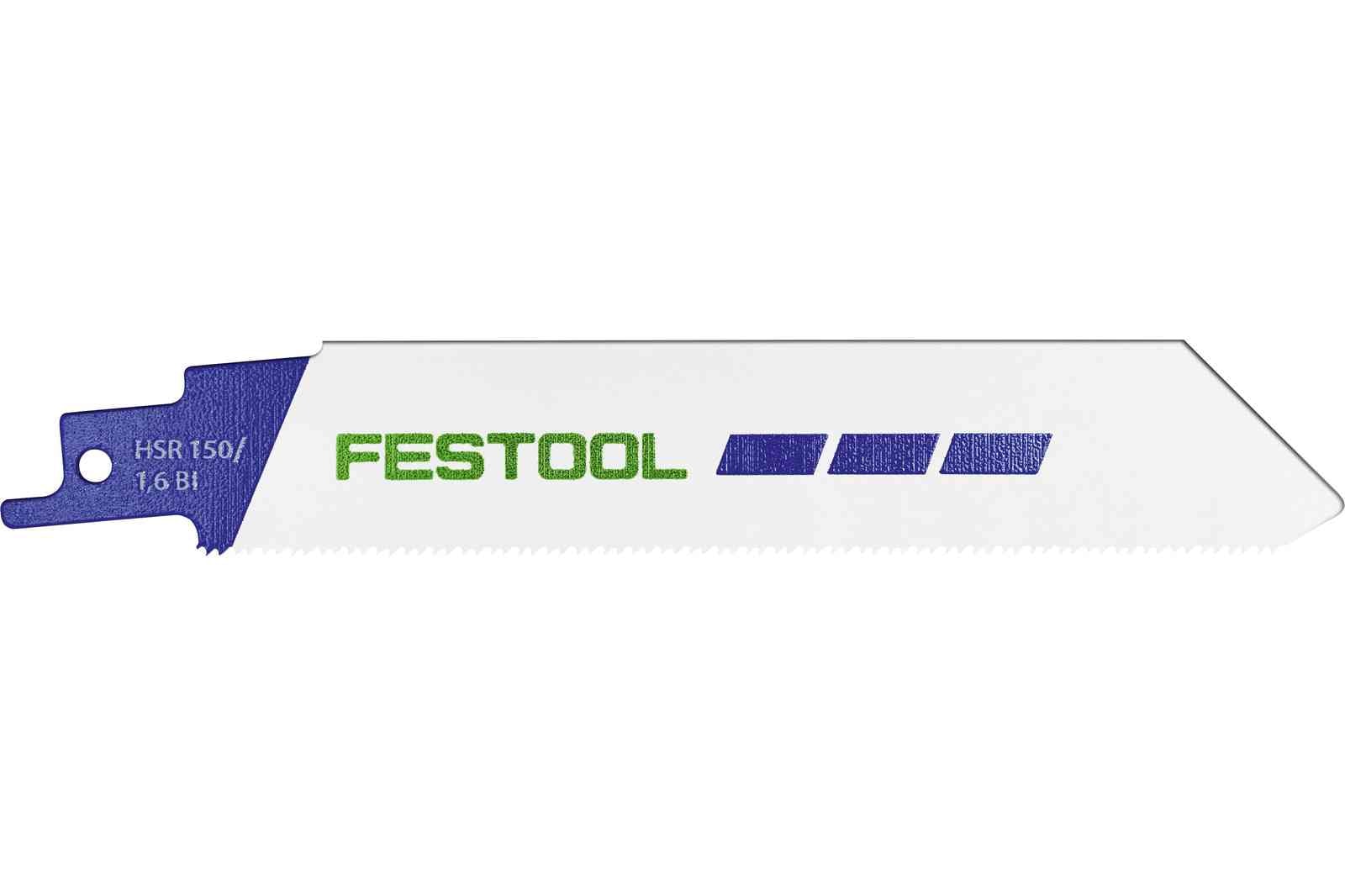 Festool Puukkosahanterä HSR 150/1,6 BI/5 Metalli/ruostumaton teräs 5 kpl