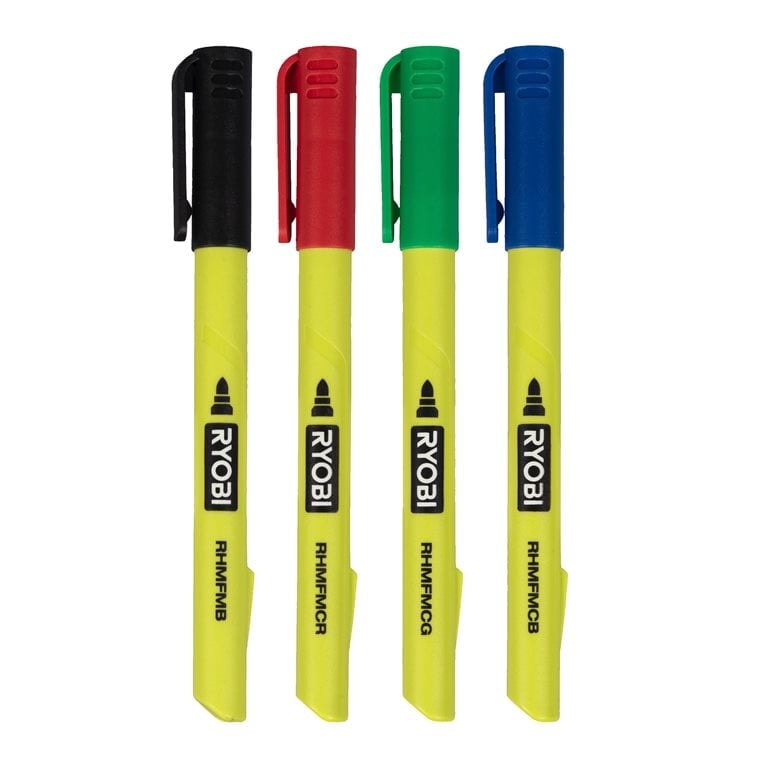 Ryobi RHMFMC-4 Industrimärkpennor Färg 4-pack