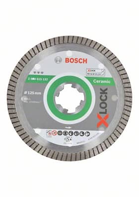 Bosch X-LOCK Best for Ceramic Extraclean Turbo-diamantkappeskive, 115 x 22,23 x 1,4 x 7