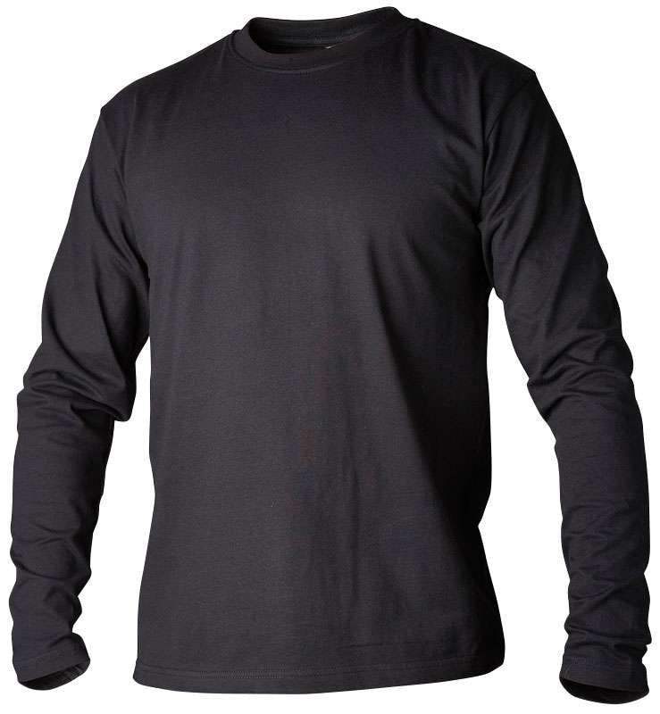 Top Swede T-skjorte lang arm 138 Svart 4XL