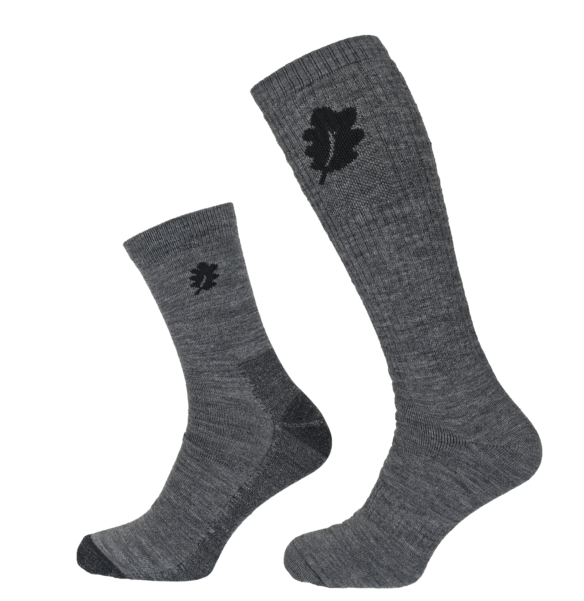 Woodline Socka + Linersocka Merinoull Grå