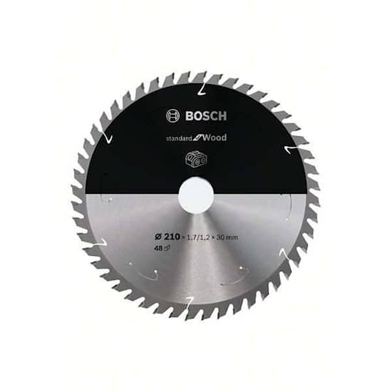 Bosch Sågklinga Standard for Wood 210×1,7/1,2×30mm 48T