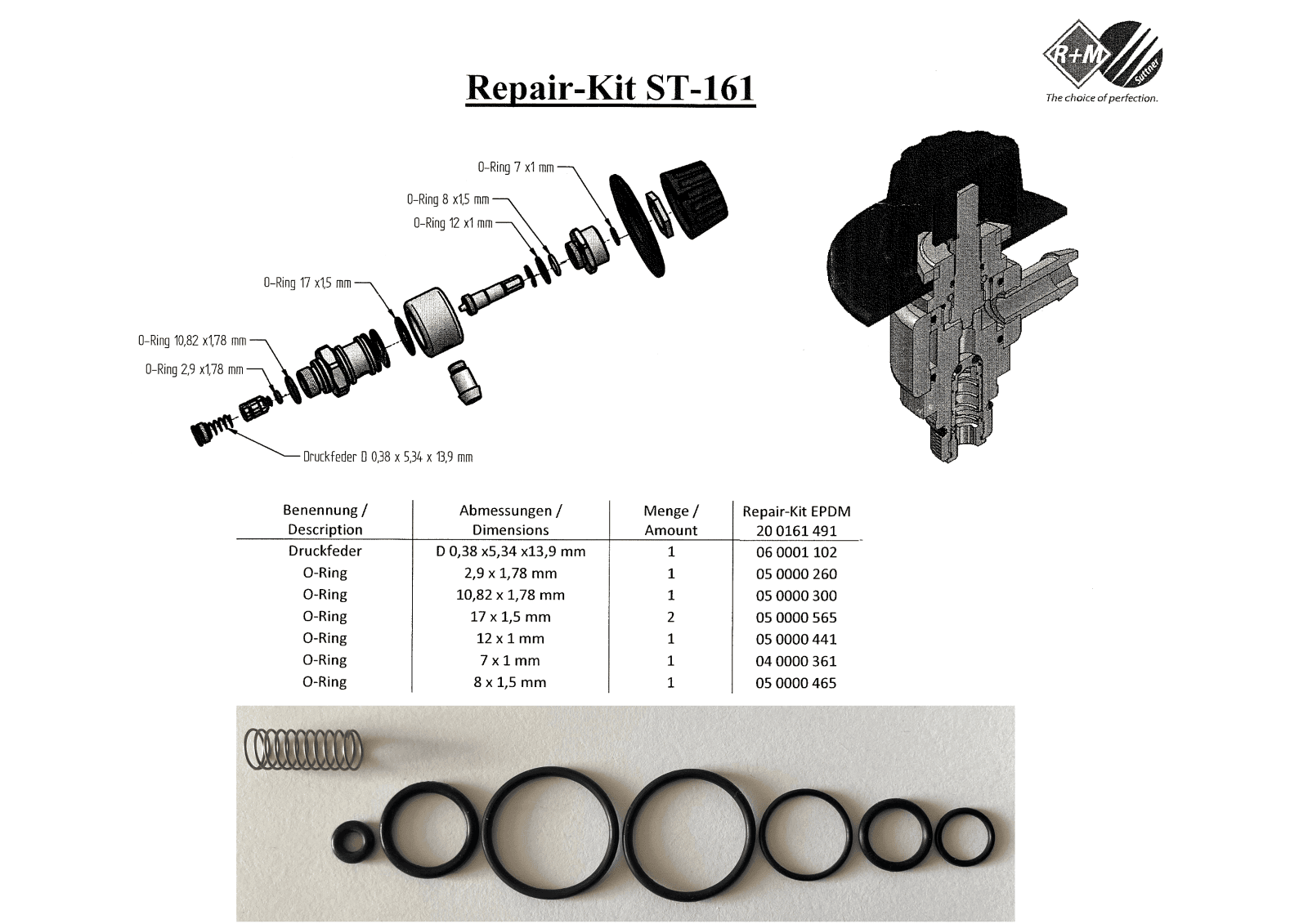 Servicekit St-161 (Epdm)