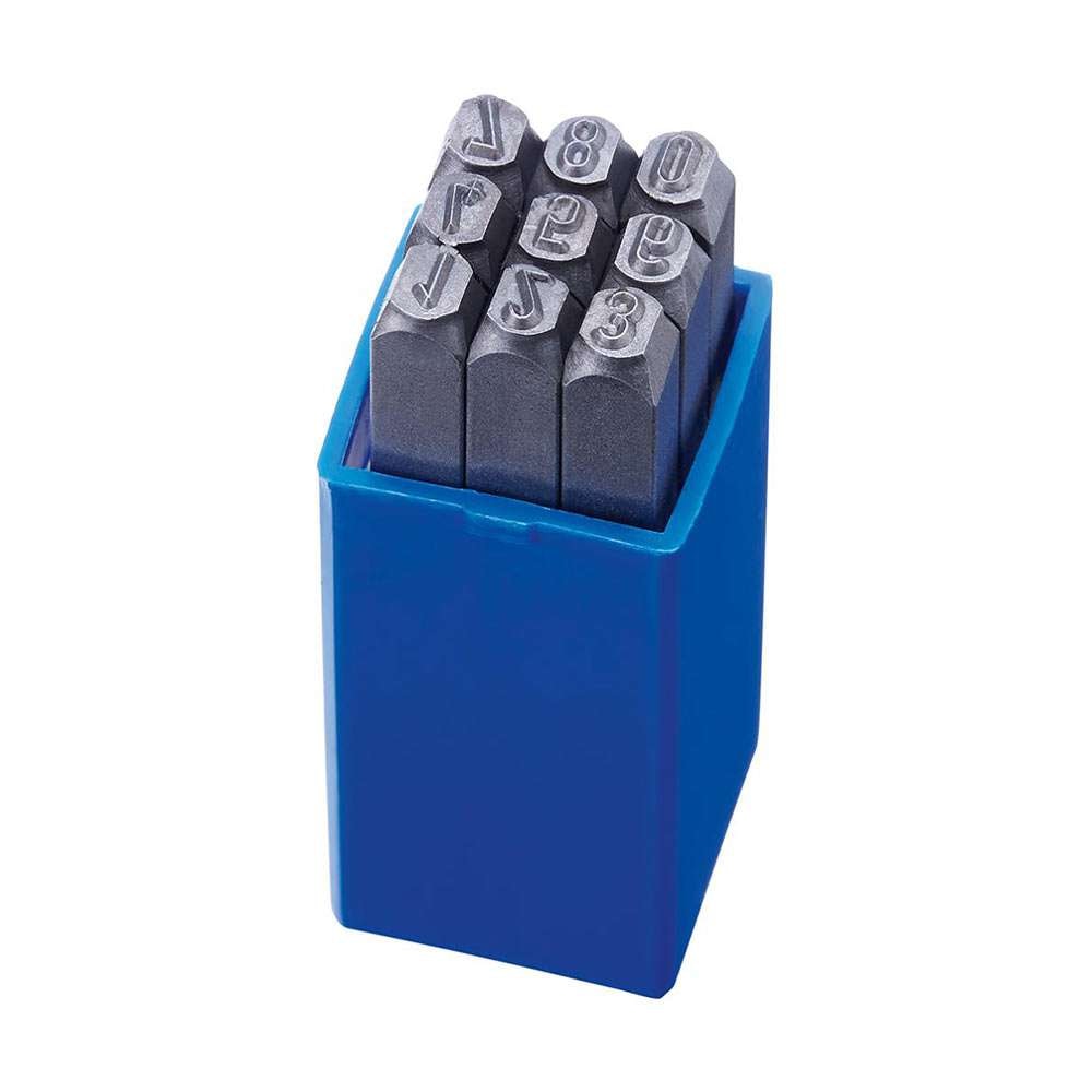 Format Sifferstämplar 0-9, 3mm, DIN 1451, 600-800 N/mm2