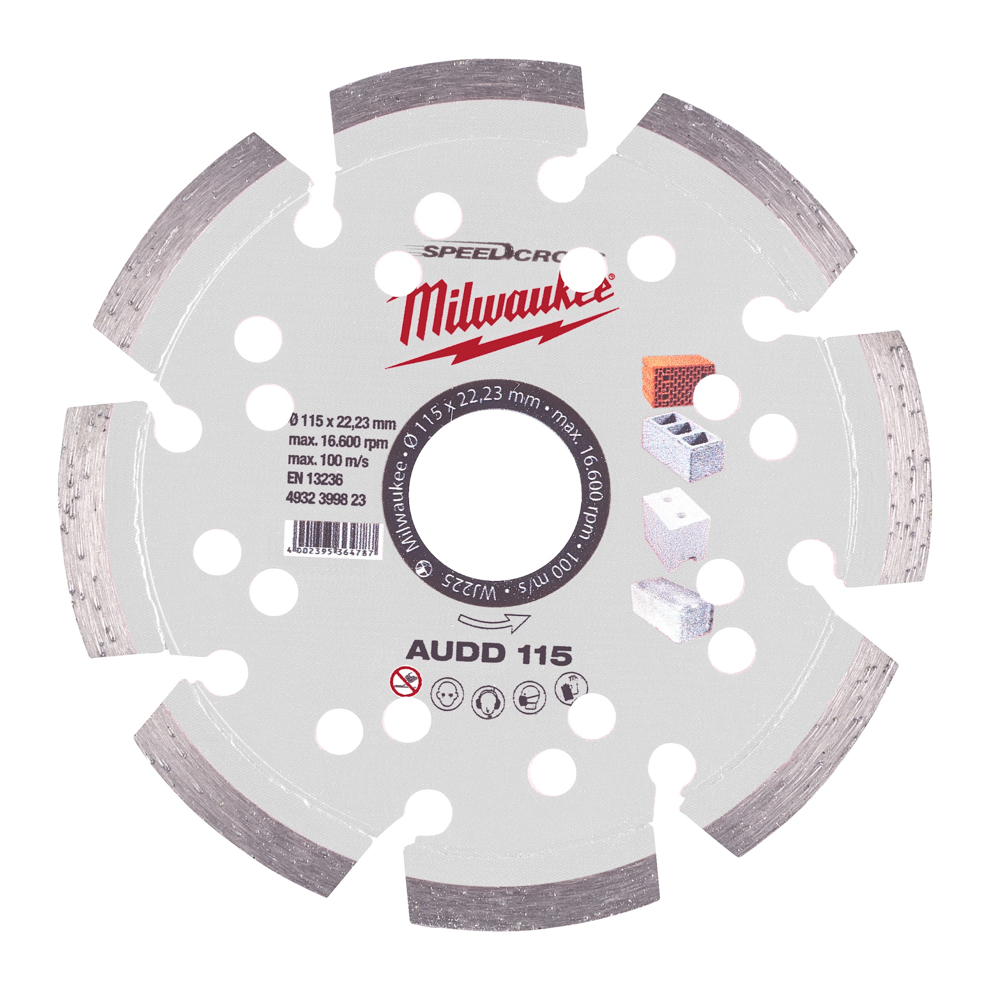 Milwaukee Diamantskiva Audd 115X22,2