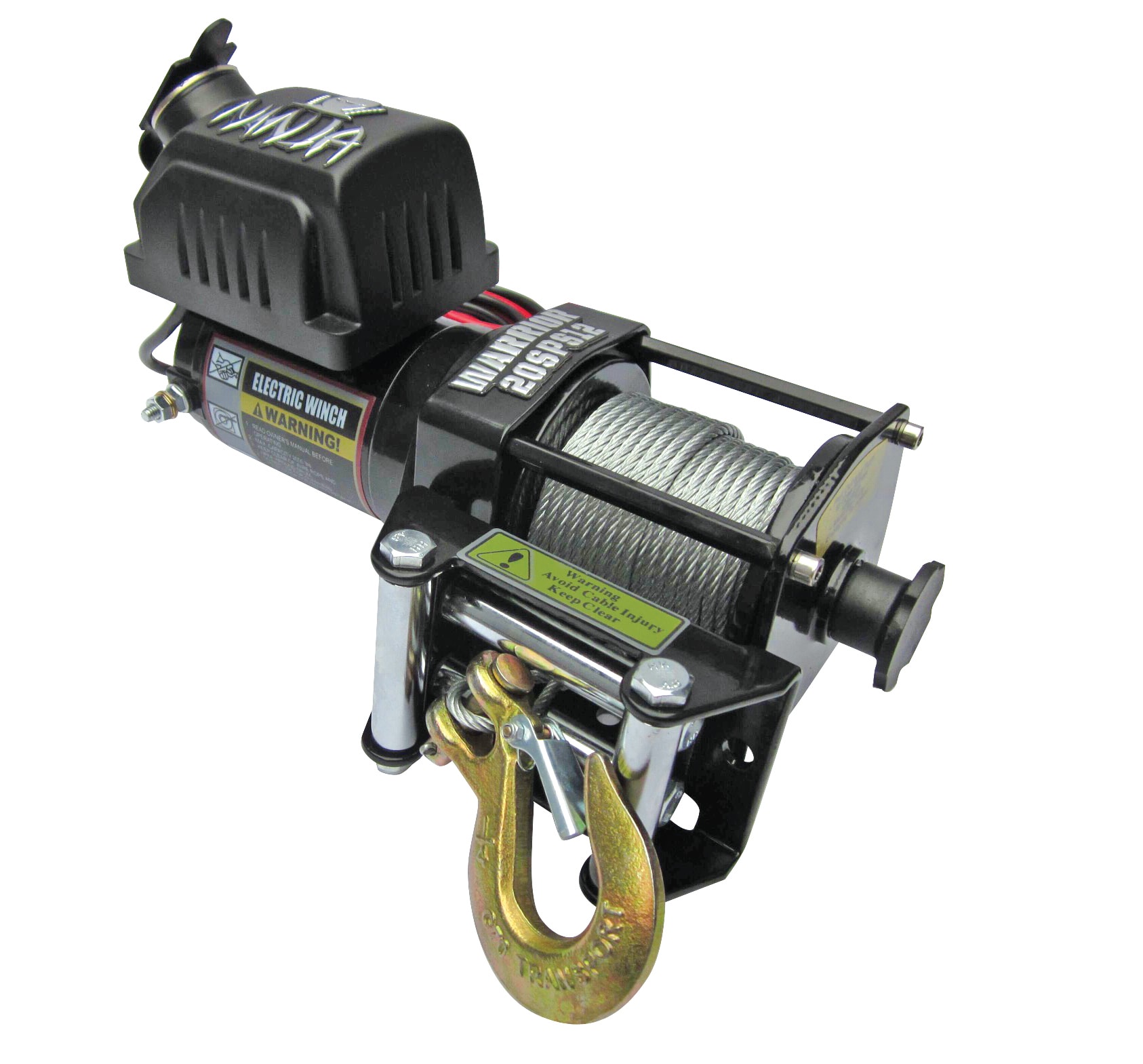 Warrior Winches Ninja 2000 Vinsch, 24V Stålvajer