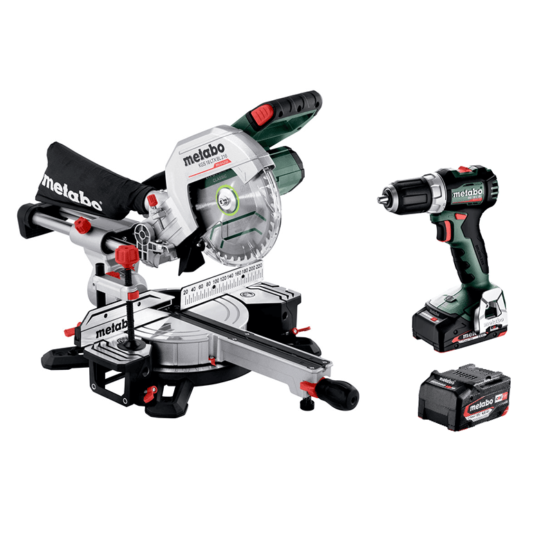 Metabo Verktygspaket 18V – Kap- & geringssåg KGS 18 LTX BL 216 + Borrskruvdragare BS 18 L BL